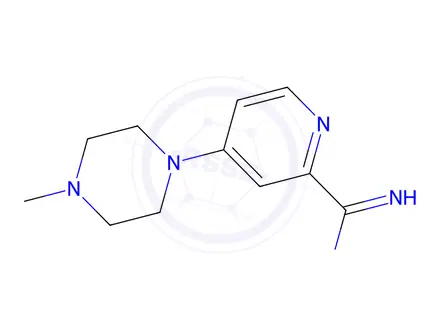 Chemical structure of 4-(4-Methylpiperazin-1-yl)picolinimidamide