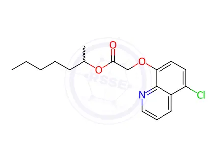 Chemical structure of Cloquintocet-1-methylhexyl ester