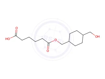 Chemical structure of Poly(1,4-cyclohexanedimethanol adipate)