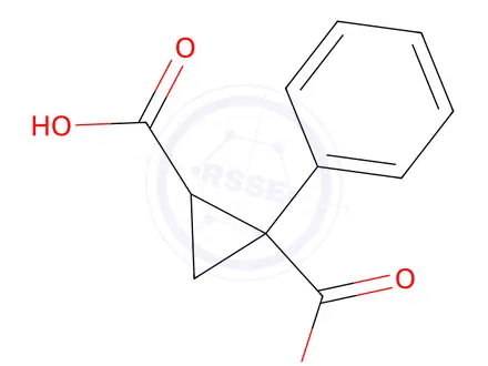 Chemical structure of 1-Phenylcyclopropane-1,2-dicarboxylic acid