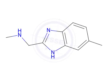 Chemical structure of N-Methyl-1-(5-methyl-1H-benzimidazol-2-yl)methanamine dihydrochloride