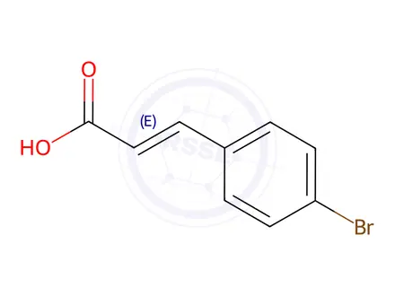 Chemical structure of 4-Bromocinnamic Acid