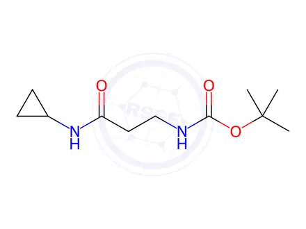 Chemical structure of Tert-butyl (3-(cyclopropylamino)-3-oxopropyl)carbamate