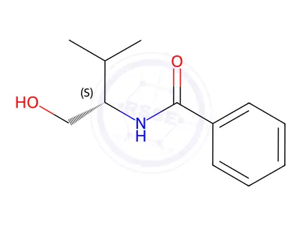 Chemical structure of Benzamide, N-[(1S)-1-(hydroxymethyl)-2-methylpropyl]-