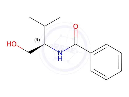 Chemical structure of Benzamide, N-[(1R)-1-(hydroxymethyl)-2-methylpropyl]-
