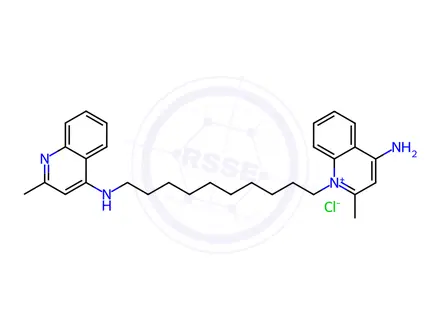 Chemical structure of Dequalinium Impurity B