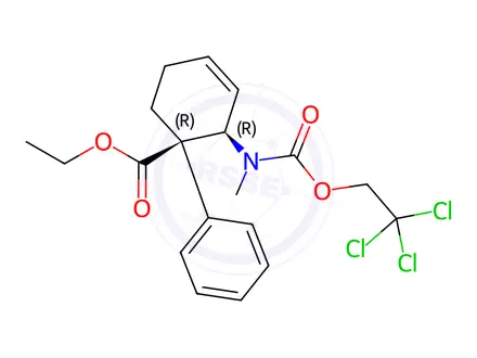 Chemical structure of N-(2,2,2-Trichloroethoxy)carbonyl] Nortilidine