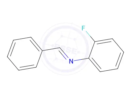 Chemical structure of (E)-N-Benzylidene-2-fluorobenzenamine