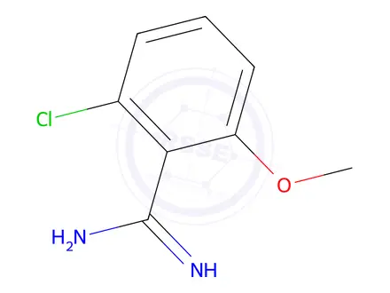 Chemical structure of 2-Chloro-6-methoxybenzimidamide