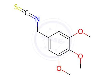 Chemical structure of 3,4,5-TRIMETHOXYBENZYL ISOTHIOCYANATE