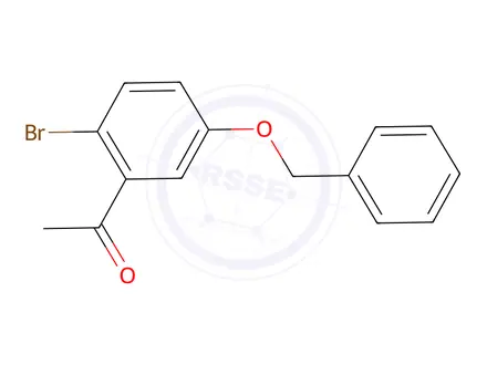 Chemical structure of 1-(5-(Benzyloxy)-2-bromophenyl)ethanone