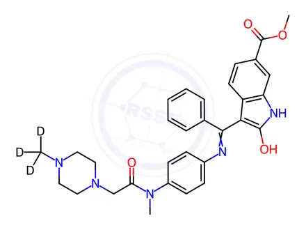 Chemical structure of Intedanib-d3