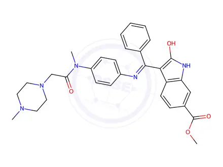 Chemical structure of Nintedanib