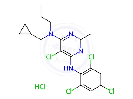Chemical structure of NBI 27914 Hydrochloride