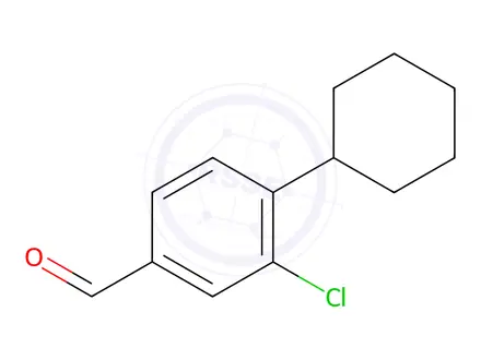 Chemical structure of 3-CHLORO-4-CYCLOHEXYL-BENZALDEHYDE