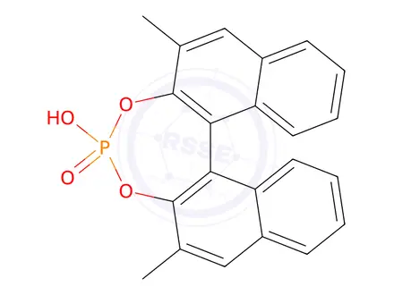 Chemical structure of Dinaphtho[2,1-d:1',2'-f][1,3,2]dioxaphosphepin, 4-hydroxy-2,6-dimethyl-, 4-oxide, (S)-(9CI)