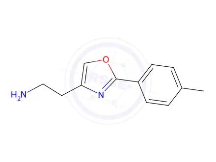 Chemical structure of 2-[2-(4-Methylphenyl)-1,3-oxazol-4-yl]ethan-1-amine