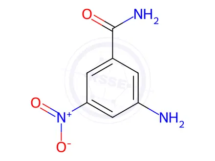 Chemical structure of 3-Amino-5-Nitrobenzamide