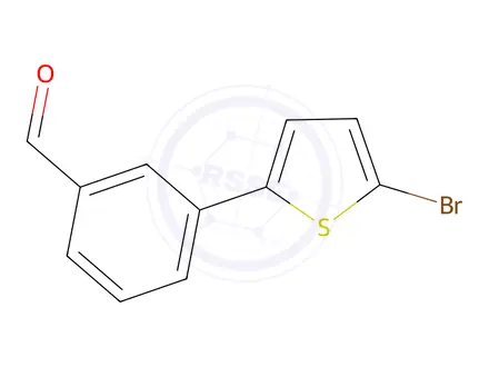 Chemical structure of 3-(5-Bromothiophen-2-yl)benzaldehyde