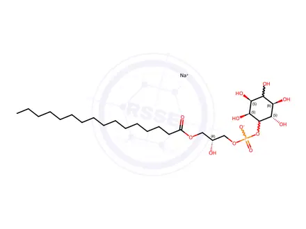 Chemical structure of L-α-Lysophosphatidylinositol(Soy)(sodium salt)