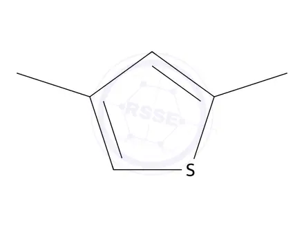 Chemical structure of 2,4-Dimethylthiophene