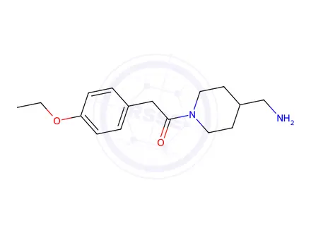 Chemical structure of 1-(4-(Aminomethyl)piperidin-1-yl)-2-(4-ethoxyphenyl)ethan-1-one