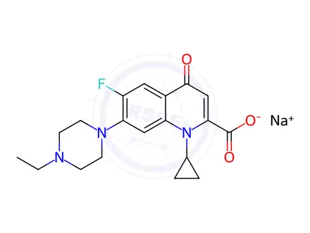 Chemical structure of Enrofloxacin Sodium