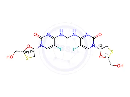 Chemical structure of Emtricitabine Dimer Impurity