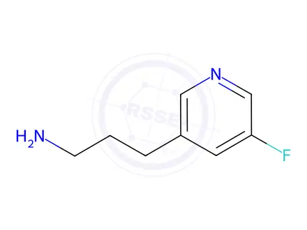 Chemical structure of 3-(5-fluoropyridin-3-yl)propan-1-amine dihydrochloride