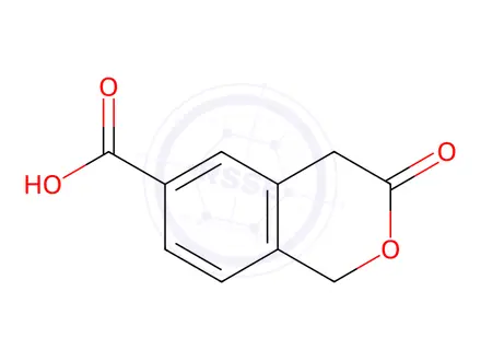 Chemical structure of 3-Oxoisochromane-6-carboxylic acid