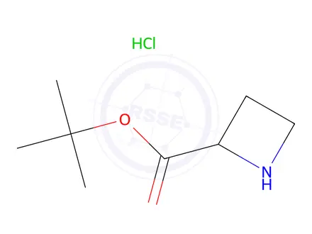 Chemical structure of tert-butyl azetidine-2-carboxylate hydrochloride