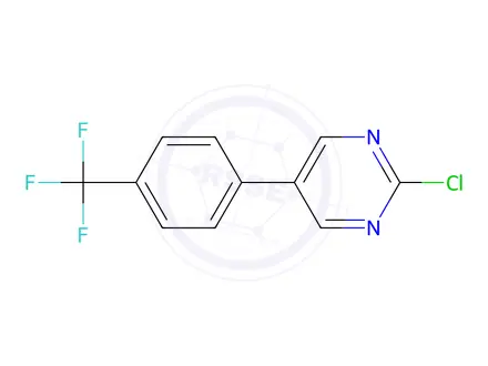 Chemical structure of 2-Chloro-5-(4-(trifluoromethyl)phenyl)pyrimidine