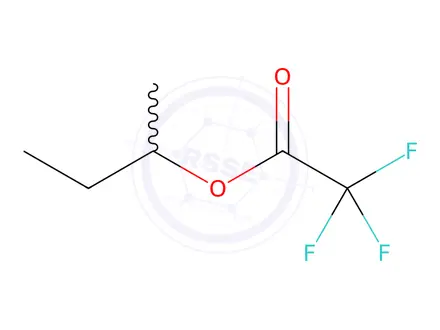 Chemical structure of Acetic acid, 2,2,2-trifluoro-, 1-Methylpropyl ester
