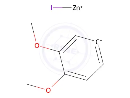 Chemical structure of 3,4-Dimethoxyphenylzinc iodide 0.5 M in Tetrahydrofuran