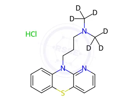 Chemical structure of Prothipendyl-d6 Hydrochloride