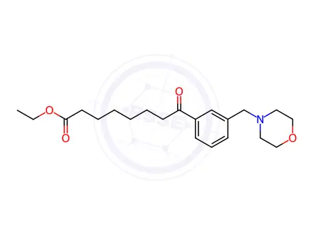 Chemical structure of Ethyl 8-[3-(morpholin-4-ylmethyl)phenyl]-8-oxooctanoate