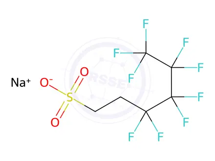 Chemical structure of Sodium 1H,1H,2H,2H-Perfluorohexane Sulfonate
