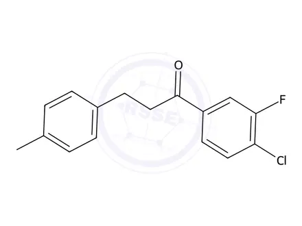 Chemical structure of 1-(4-Chloro-3-fluorophenyl)-3-(p-tolyl)propan-1-one