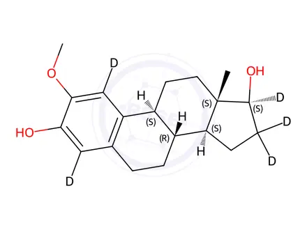 Chemical structure of 2-Methoxyestradiol-[D5]