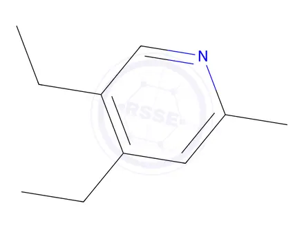 Chemical structure of Pyridine, 4,5-diethyl-2-methyl-(9CI)