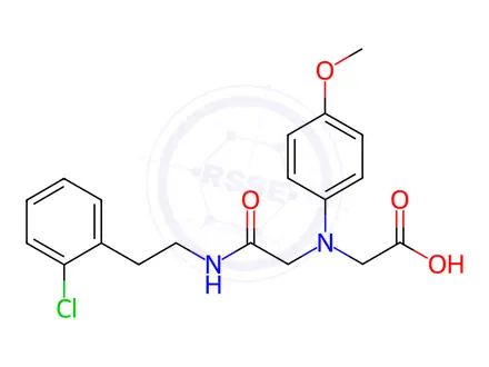 Chemical structure of [(2-{[2-(2-Chlorophenyl)ethyl]amino}-2-oxoethyl)-(4-methoxyphenyl)amino]acetic acid