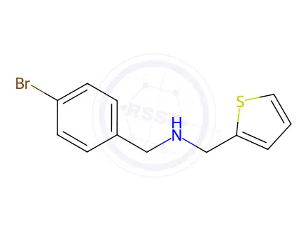 Chemical structure of n-(4-Bromobenzyl)-1-(thiophen-2-yl)methanamine