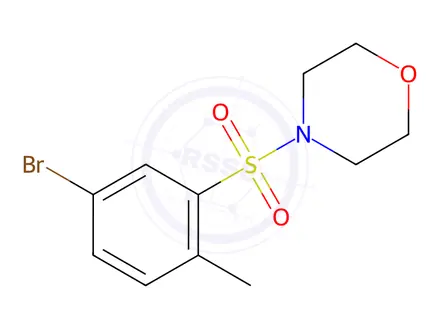 Chemical structure of 4-(5-Bromo-2-methylphenylsulfonyl)morpholine