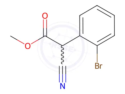 Chemical structure of Methyl 2-(2-bromophenyl)-2-cyanoacetate