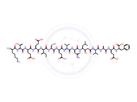 Chemical structure of (2S,5S,8S,11S,14S,17S,20S,23S,26S,29S,32S)-14-(2-Amino-2-oxoethyl)-12-((3S,4S)-4-amino-3-hydroxy-6-methylheptanoyl)-2-benzyl-26-((S)-sec-butyl)-5,20,29-tris(2-carboxyethyl)-32-((2S,3R)-2-((S)-2,6-diaminohexanamido)-3-hydroxybutanamido)-23-(hydroxymethyl)-11,17-diisopropyl-8-methyl-4,7,10,13,16,19,22,25,28,31-decaoxo-3,6,9,12,15,18,21,24,27,30-decaazapentatriacontanedioic Acid