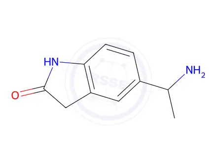Chemical structure of 5-(1-Aminoethyl)-2,3-dihydro-1H-indol-2-one