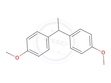 Chemical structure of 4,4'-(Ethane-1,1-diyl)bis(methoxybenzene)