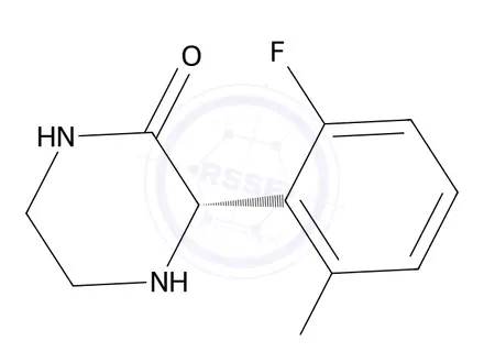 Chemical structure of (S)-3-(2,6-Difluorophenyl)piperazin-2-one