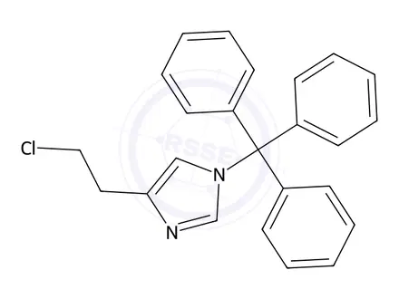 Chemical structure of 4-(2-Chloroethyl)-1-(triphenylmethyl)-1H-imidazole
