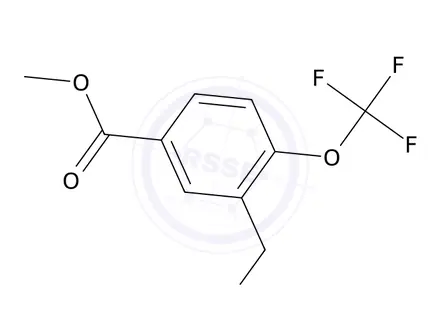 Chemical structure of Methyl 3-(aminomethyl)-4-(trifluoromethoxy)benzoate